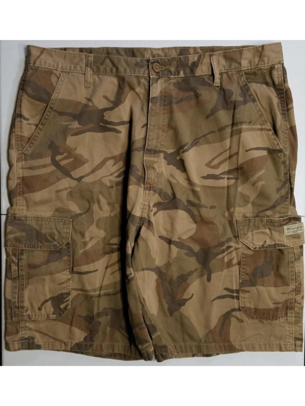 Wrangler 60GRWA7 Camouflage Cotton Cargo Shorts Outdoor Workwear Utility Men 38